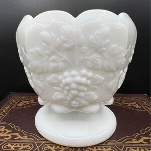 Westmoreland Milk Glass Small Bowl Grape Pattern